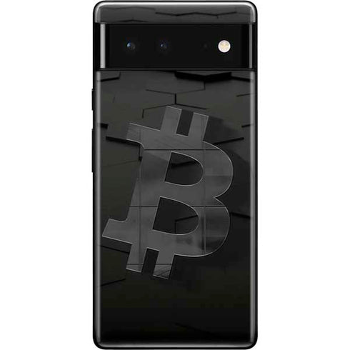 Bitcoin Textured Logo Google Pixel 6 Skin